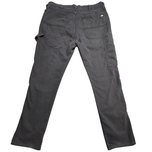 Dickies Flex Pants Mens 36x32 Black Regular Tough Max Workwear Utility Durable - Picture 1 of 13
